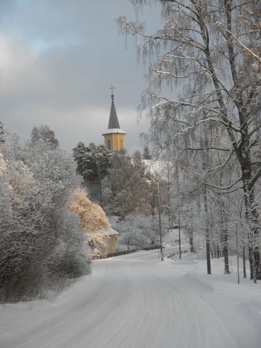 Kirkonraitti talvella