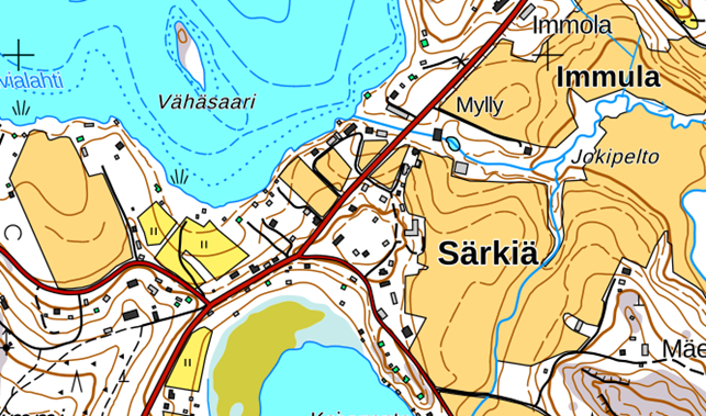 Särkiän ja Immulan kylät