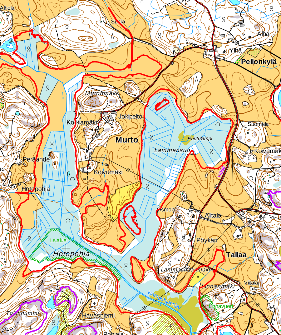 Pitkälahden- Tallaan – Pellonkylän alueesta